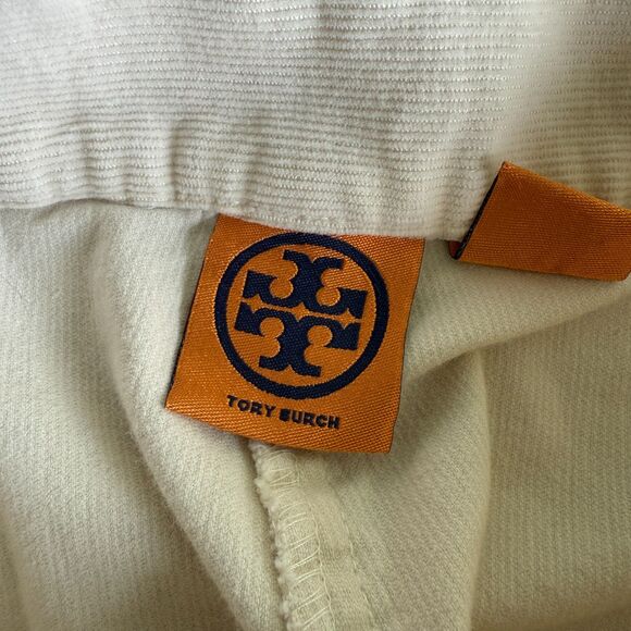 Tory Burch Corduroy Pants Women’s 0 Cream‎ Flared Leg - Picture 3 of 5
